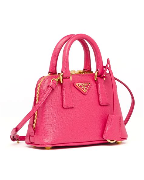 prada saffiano pink bag